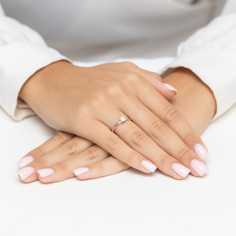 Pierścionek W0587 Diament 0,30ct różowe złoto