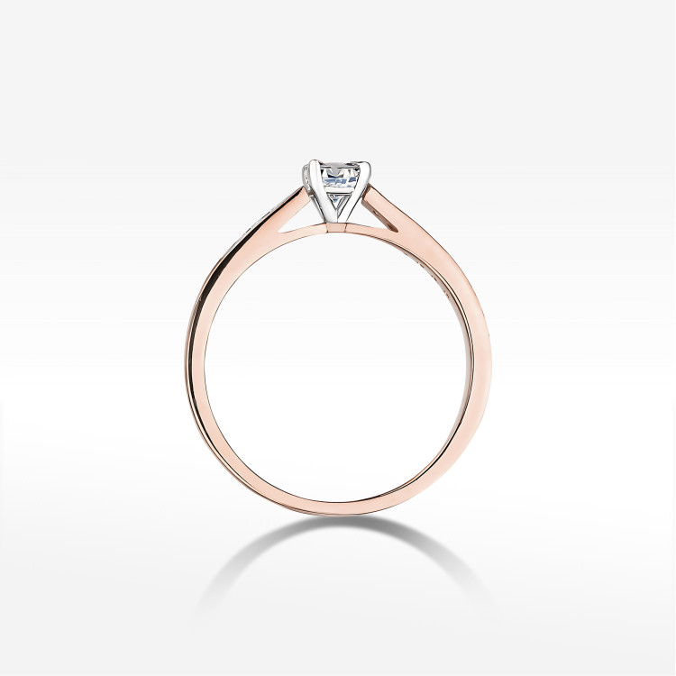 Pierścionek W0052 Diament 0,30ct różowe złoto