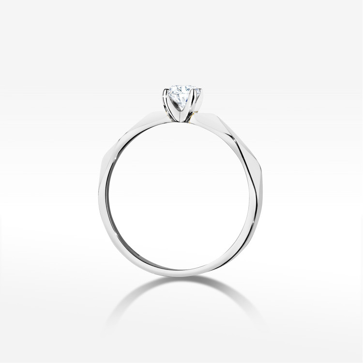 Pierścionek W0484 Diament 0,20ct białe złoto