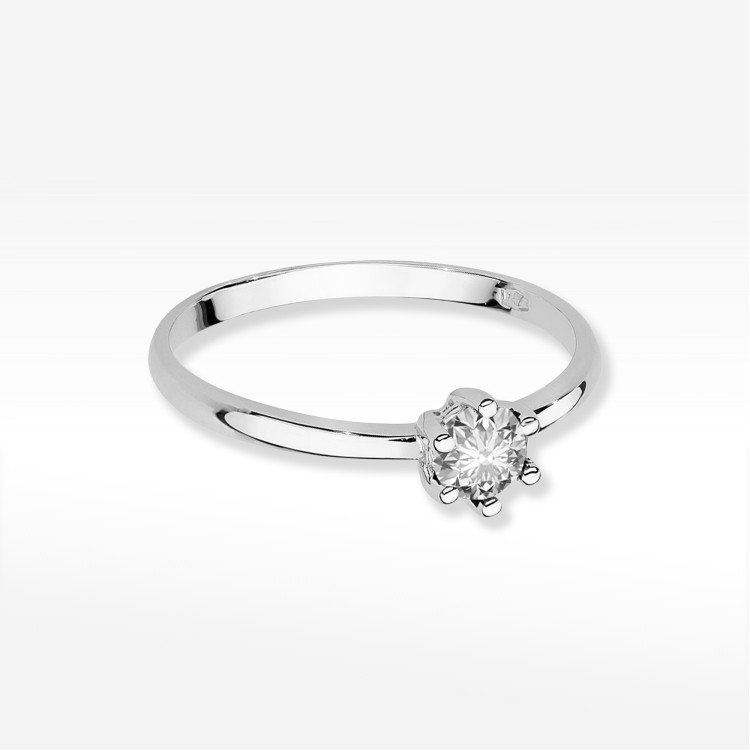 Pierścionek PV-227 Diament 0,30ct białe złoto