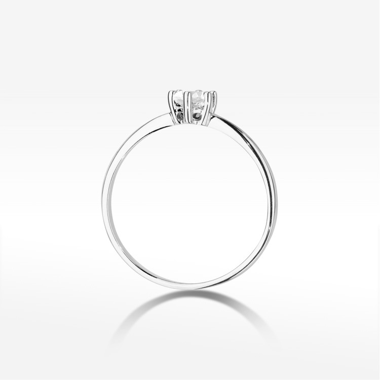 Pierścionek PV-227 Diament 0,30ct białe złoto