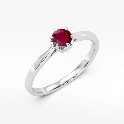 Pierścionek z białego złota z rubinem - próba 585 0,66CT w0539.B3.RUR.02