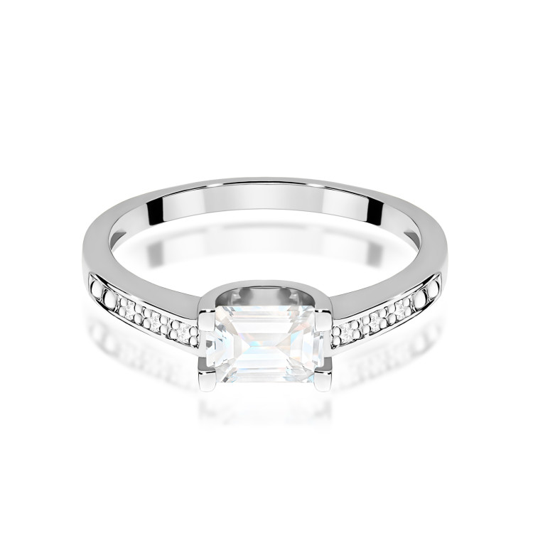 Pierścionek pv-058 Diament Laboratoryjny 0,60ct białe złoto