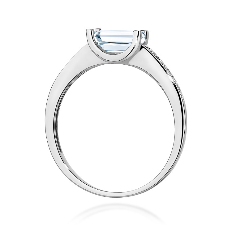 Pierścionek pv-058 Diament Laboratoryjny 0,60ct białe złoto
