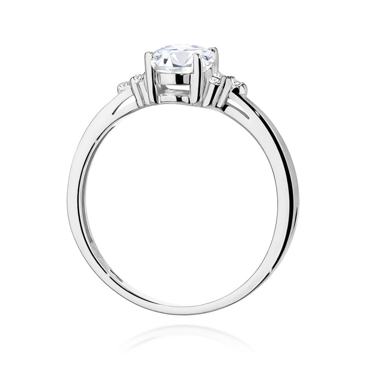 Pierścionek PV-064 Diament laboratoryjny 0,70ct białe złoto