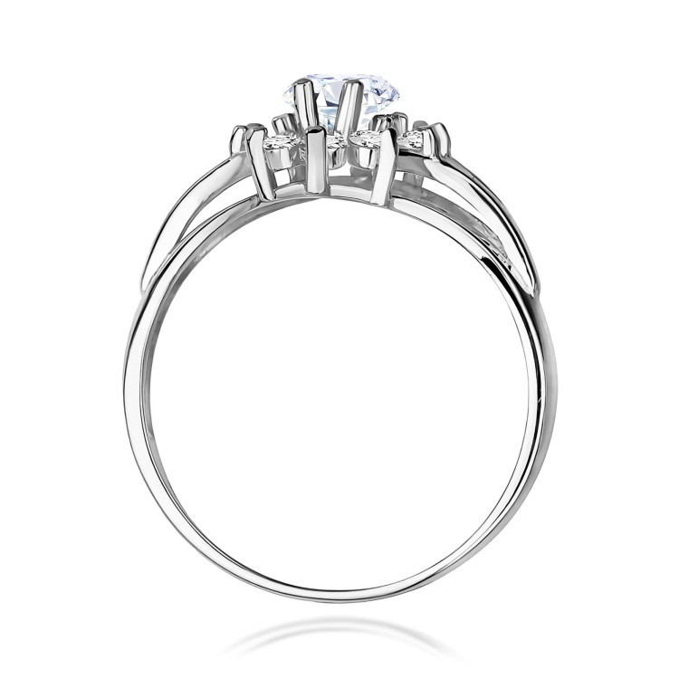 Pierścionek PV-078 Diament Laboratoryjny 0,70ct białe złoto