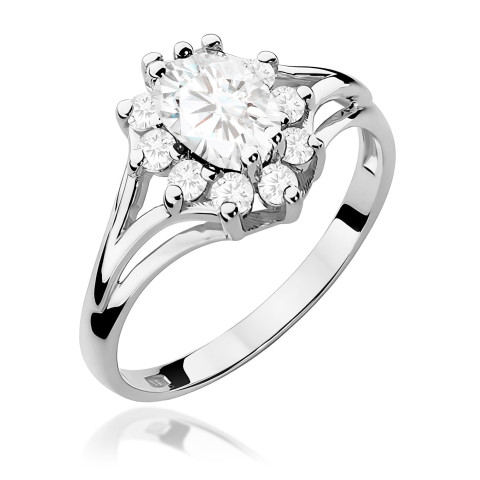 Pierścionek PV-078 Diament Laboratoryjny 0,70ct białe złoto