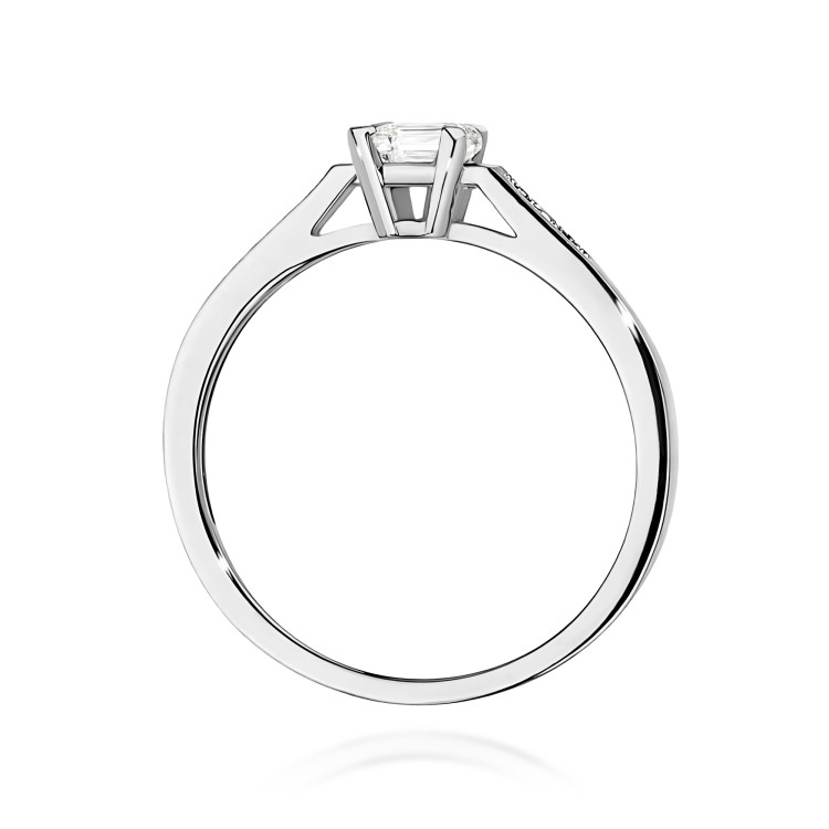 Pierścionek PV-083 Diament Laboratoryjny 0,60ct białe złoto