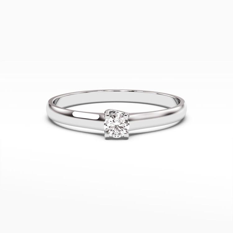 Pierścionek PV-093 Diament Laboratoryjny 0,20ct białe złoto