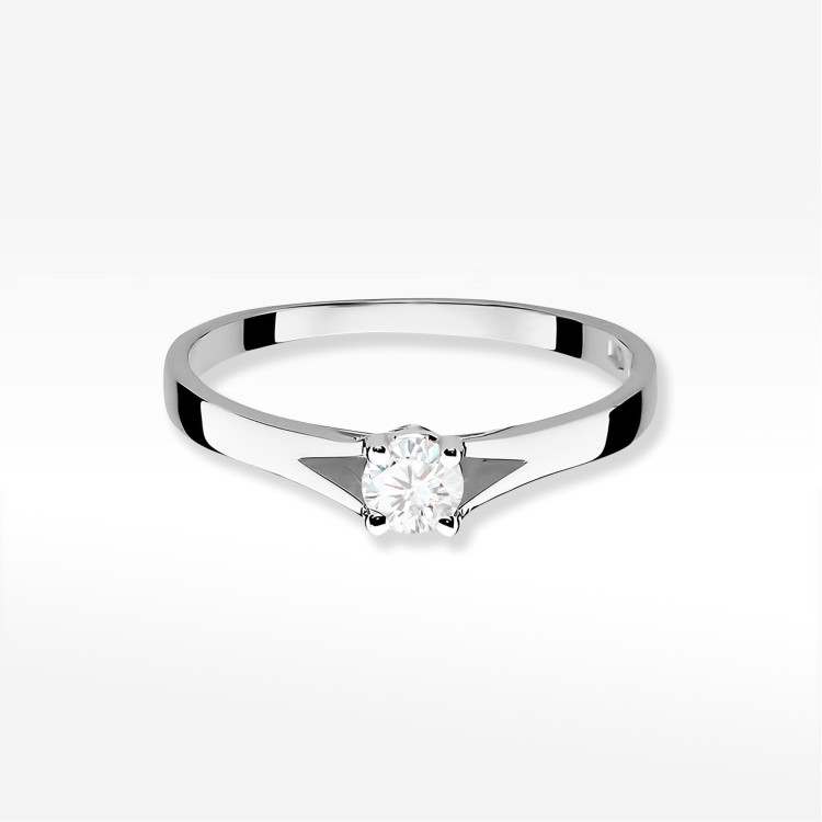 Pierścionek PV-094 Diament Laboratoryjny 0,20ct białe złoto