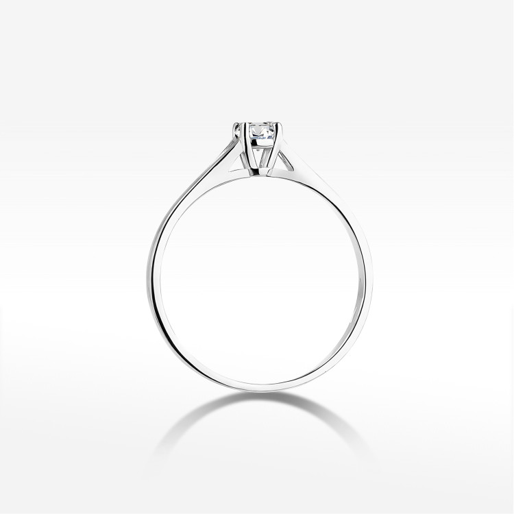 Pierścionek PV-094 Diament Laboratoryjny 0,20ct białe złoto