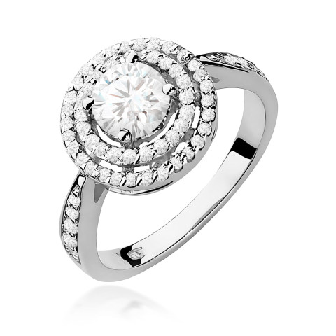 Pierścionek PV-096 Diament Laboratoryjny 0,75ct białe złoto