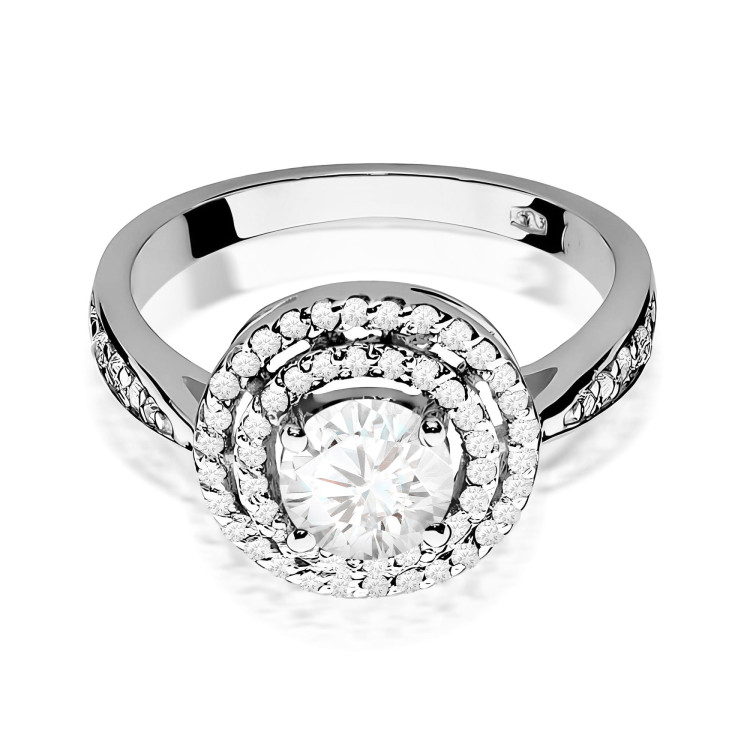 Pierścionek PV-096 Diament Laboratoryjny 0,75ct białe złoto