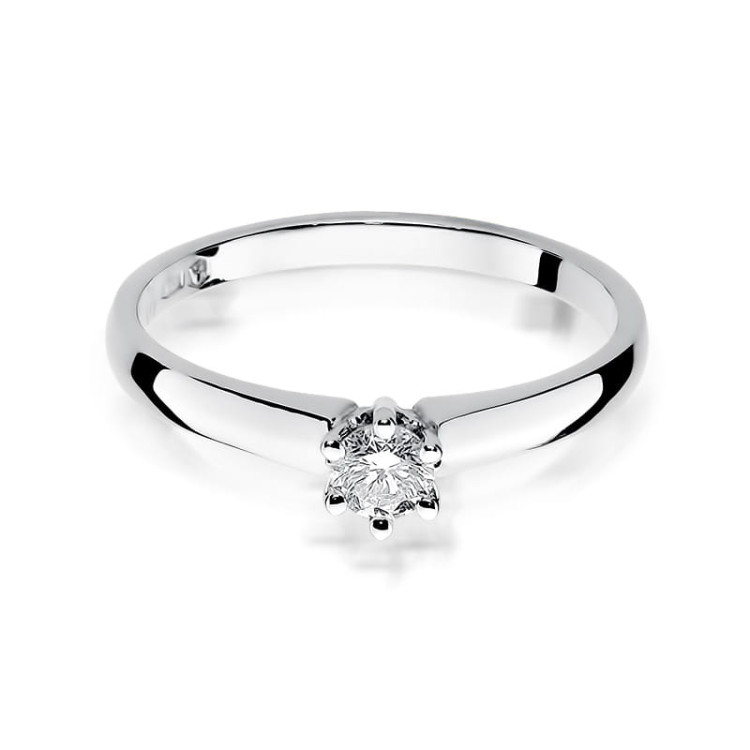 Pierścionek PV-101B Diament 0,20ct białe złoto