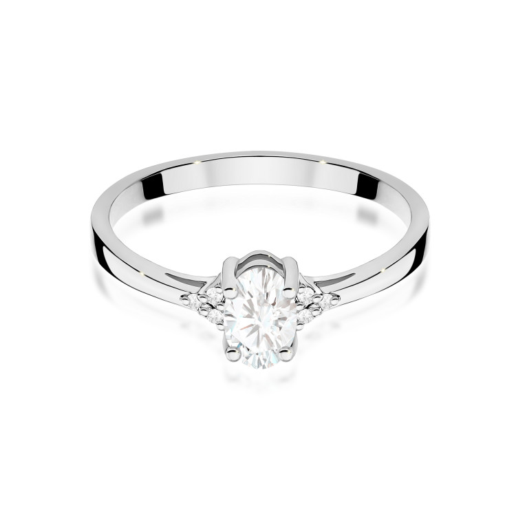 Pierścionek PV-108 Diament laboratoryjny 0,40ct białe złoto