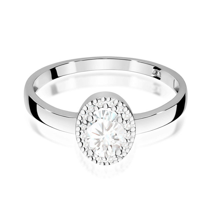 Pierścionek PV-109 Diament laboratoryjny 0,40ct białe złoto