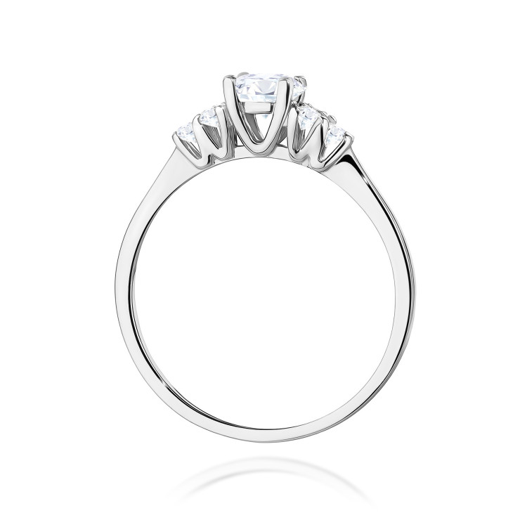 Pierścionek PV-181 Diament laboratoryjny 0,68ct białe złoto
