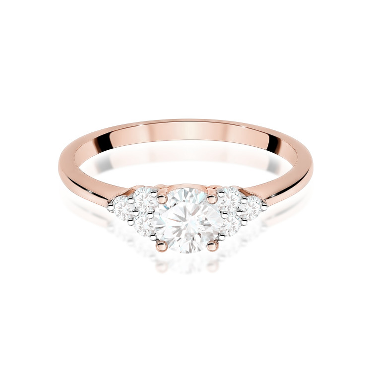 Pierścionek PV-181 Diament laboratoryjny 0,68ct różowe złoto