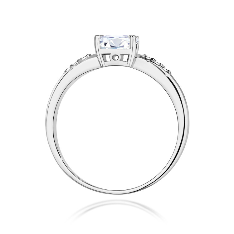 Pierścionek z białego złota z diamentami laboratoryjnymi - próba 585 0,43CT PV-197.B3.LDW.01