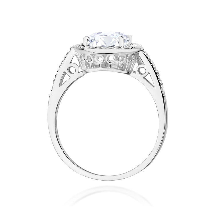 Pierścionek PV-238 Diament Laboratoryjny 1,90ct białe złoto