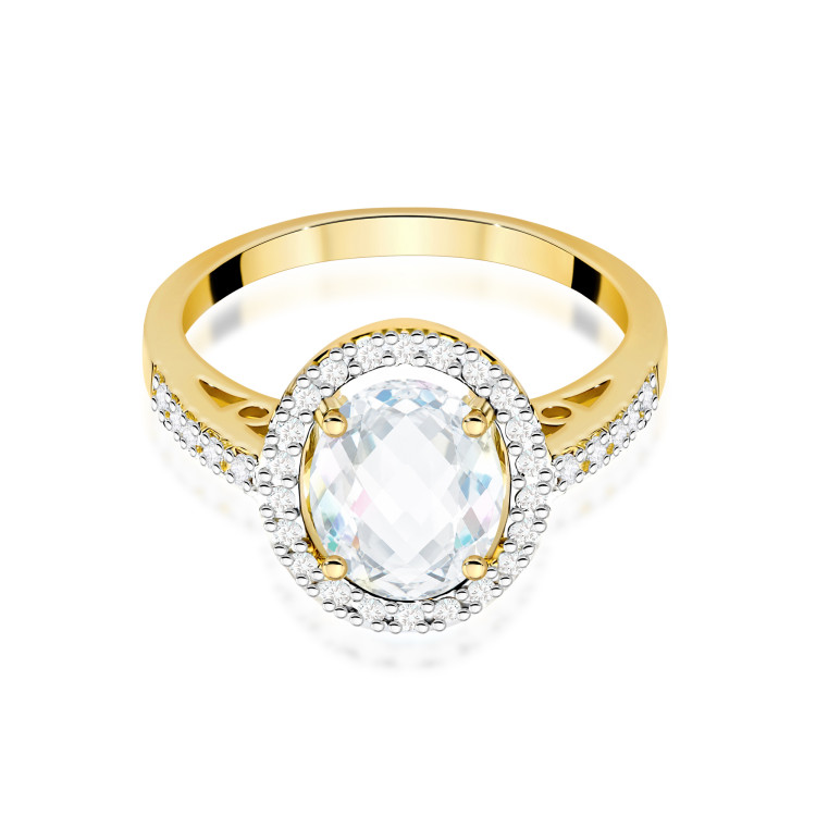 Pierścionek PV-238 Diament Laboratoryjny 1,90ct żółte złoto