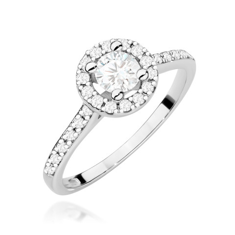 Pierścionek PV-304 Diament Laboratoryjny 0,52ct białe złoto