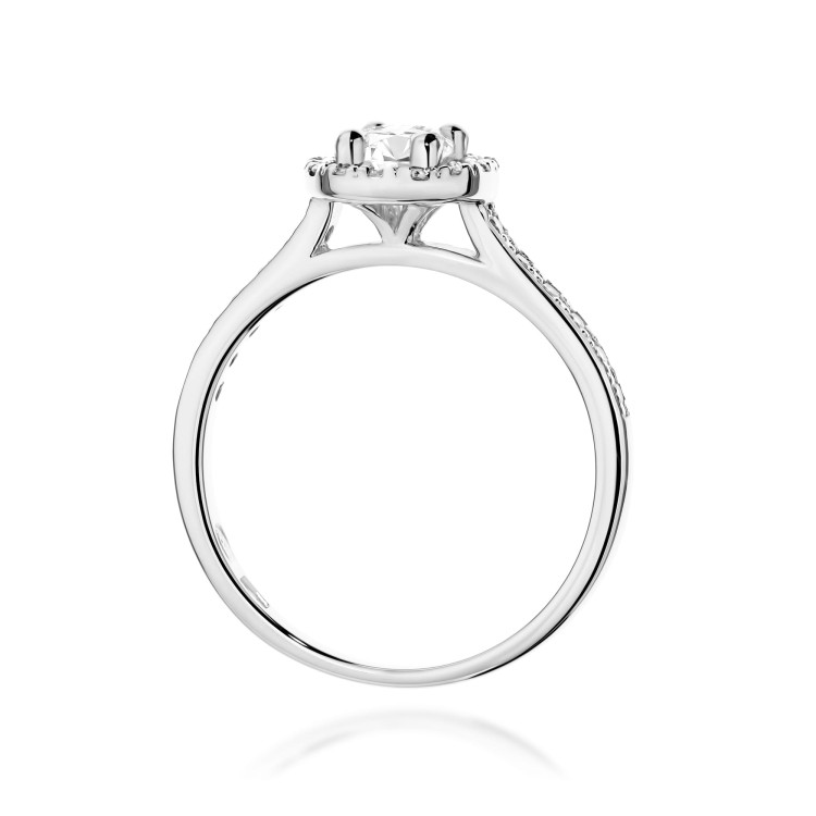 Pierścionek PV-304 Diament Laboratoryjny 0,52ct białe złoto