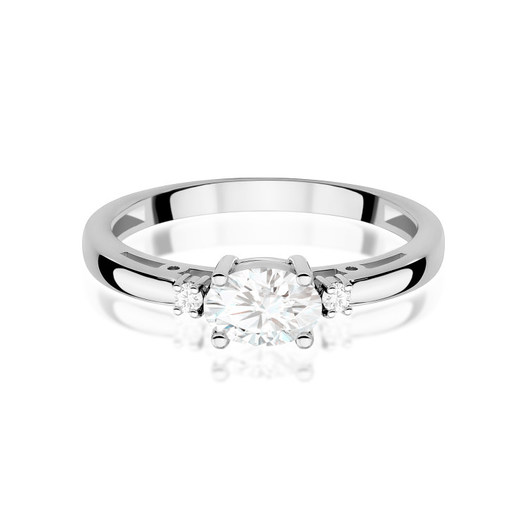 Pierścionek W0006 Diament Laboratoryjny 0,40ct białe złoto