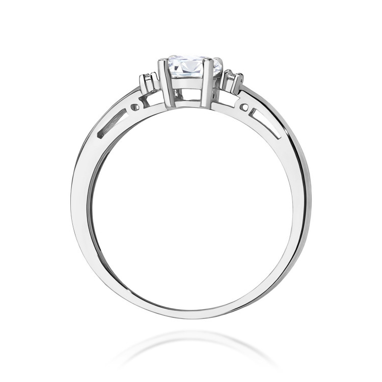 Pierścionek W0006 Diament Laboratoryjny 0,40ct białe złoto