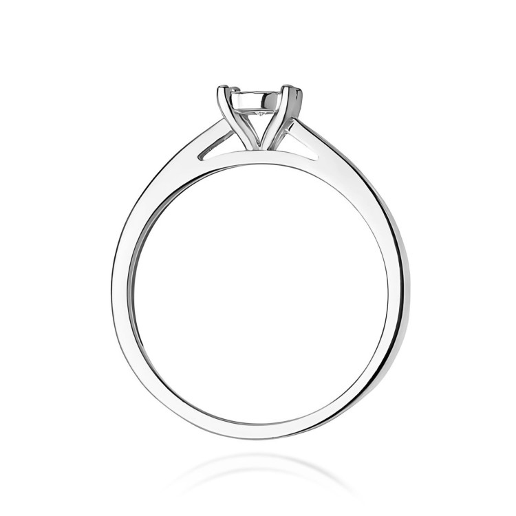Pierścionek W0007 Diament Laboratoryjny 0,08ct białe złoto