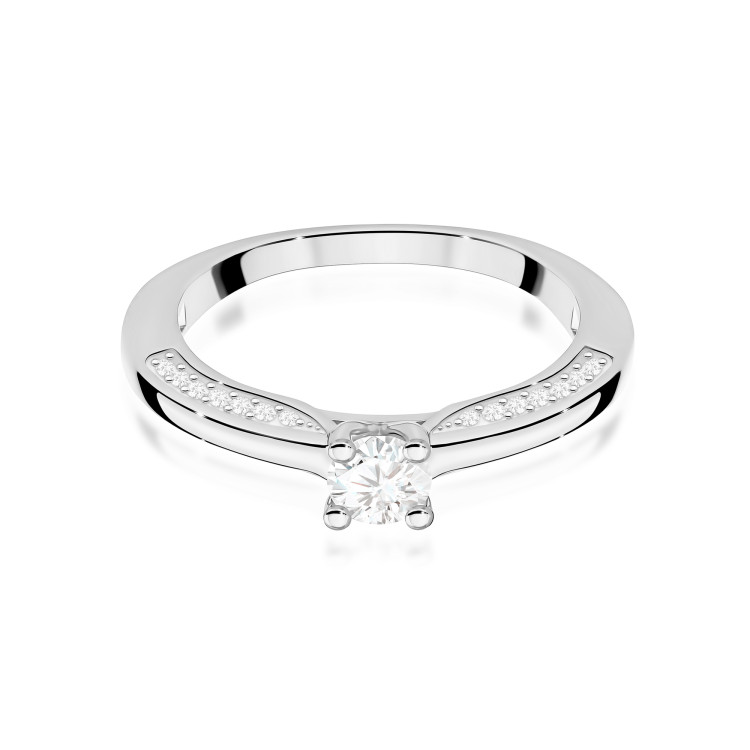 Pierścionek W0009 Diament Laboratoryjny 0,44ct białe złoto