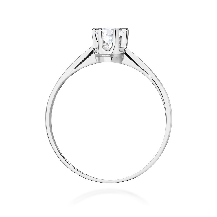 Pierścionek W0036 Diament Laboratoryjny 0,25ct białe złoto