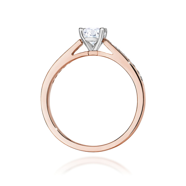Pierścionek W0052 Diament 0,50ct różowe złoto