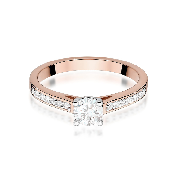 Pierścionek W0052 Diament 0,50ct różowe złoto