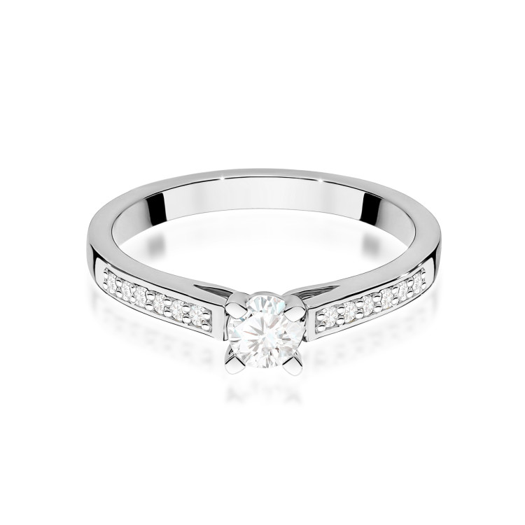Pierścionek W0052 Diament Laboratoryjny 0,36ct białe złoto