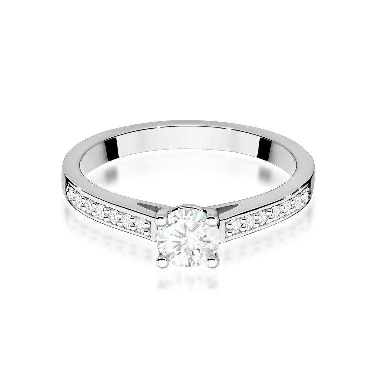 Pierścionek W0052 Diament 0,50ct białe złoto