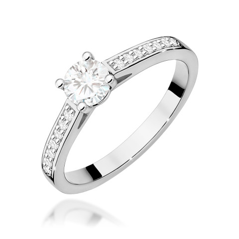 Pierścionek W0052 Diament 0,50ct białe złoto