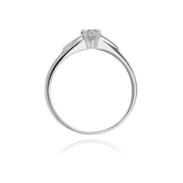 Pierścionek W0088 Diament 0,05ct białe złoto