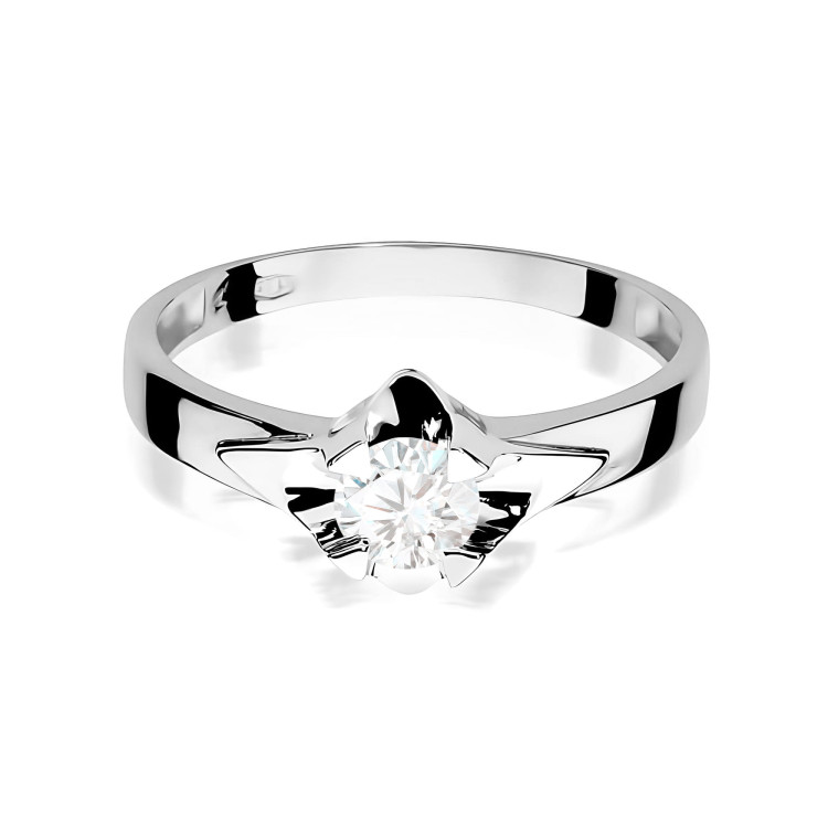 Pierścionek W0155 Diament 0,50ct białe złoto
