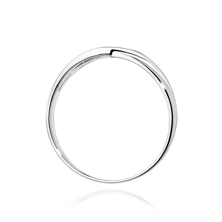 Pierścionek W0156 Diament 0,04ct białe złoto