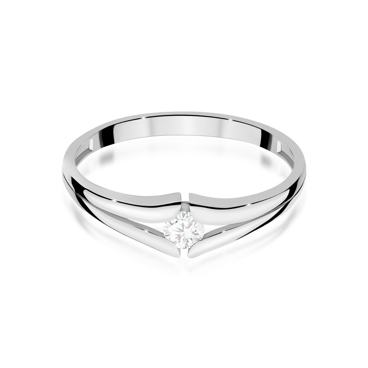 Pierścionek W0207 Diament 0,08ct białe złoto