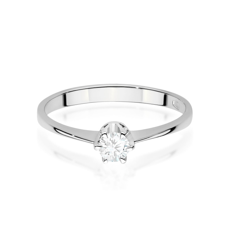 Pierścionek W0220 Diament 0,20ct białe złoto