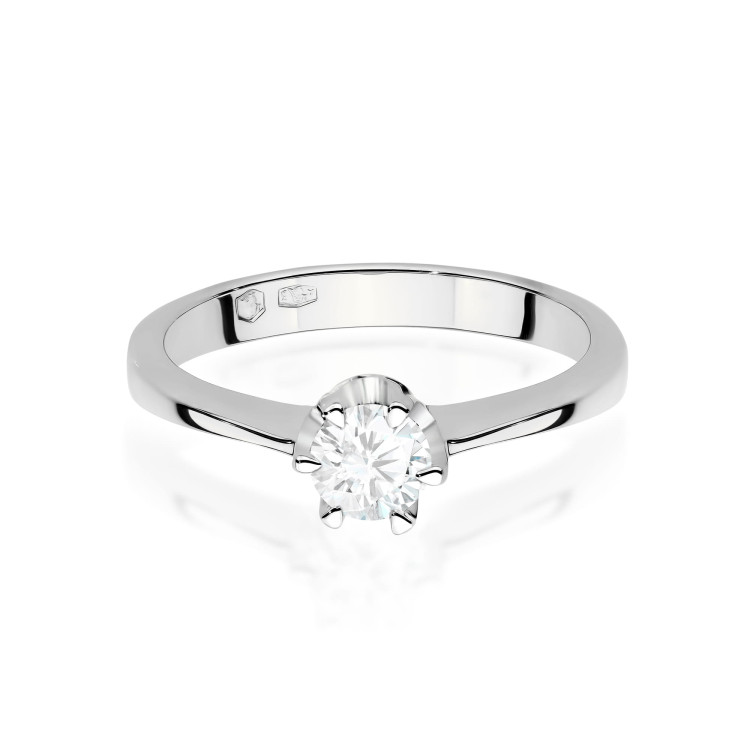 Pierścionek W0220B Diament 0,25ct białe złoto