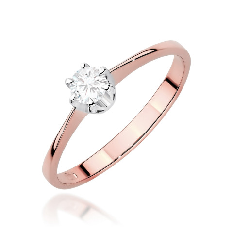 Pierścionek W0220 Diament 0,20ct różowe złoto