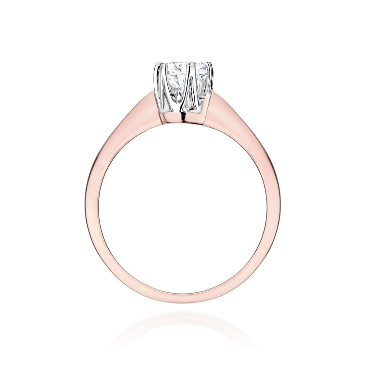 Pierścionek W0220B Diament 0,30ct różowe złoto