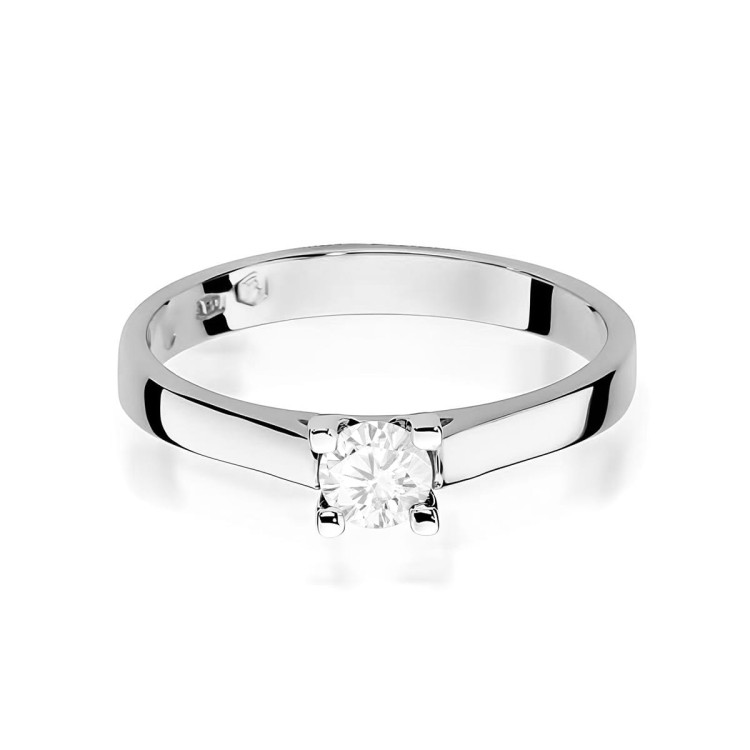 Pierścionek W0221B Diament Laboratoryjny 0,20ct białe złoto
