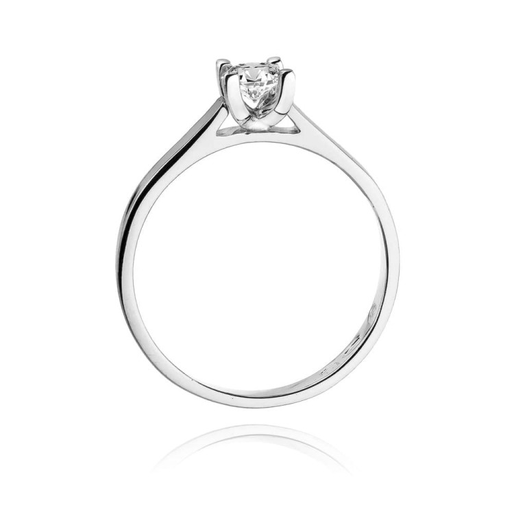 Pierścionek W0221B Diament Laboratoryjny 0,30ct białe złoto