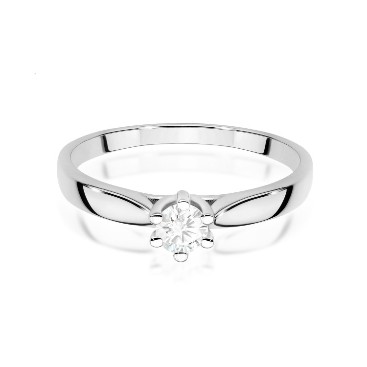 Pierścionek W0222B Diament 0,20ct białe złoto