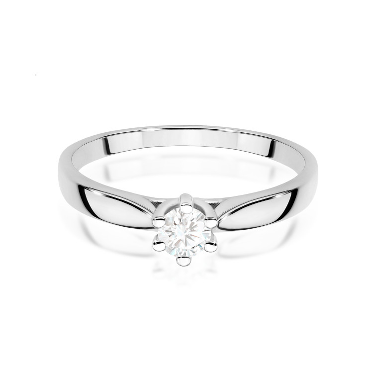 Pierścionek W0222B Diament 0,23ct białe złoto