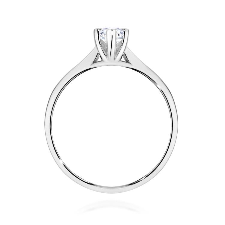 Pierścionek W0222B Diament 0,30ct białe złoto